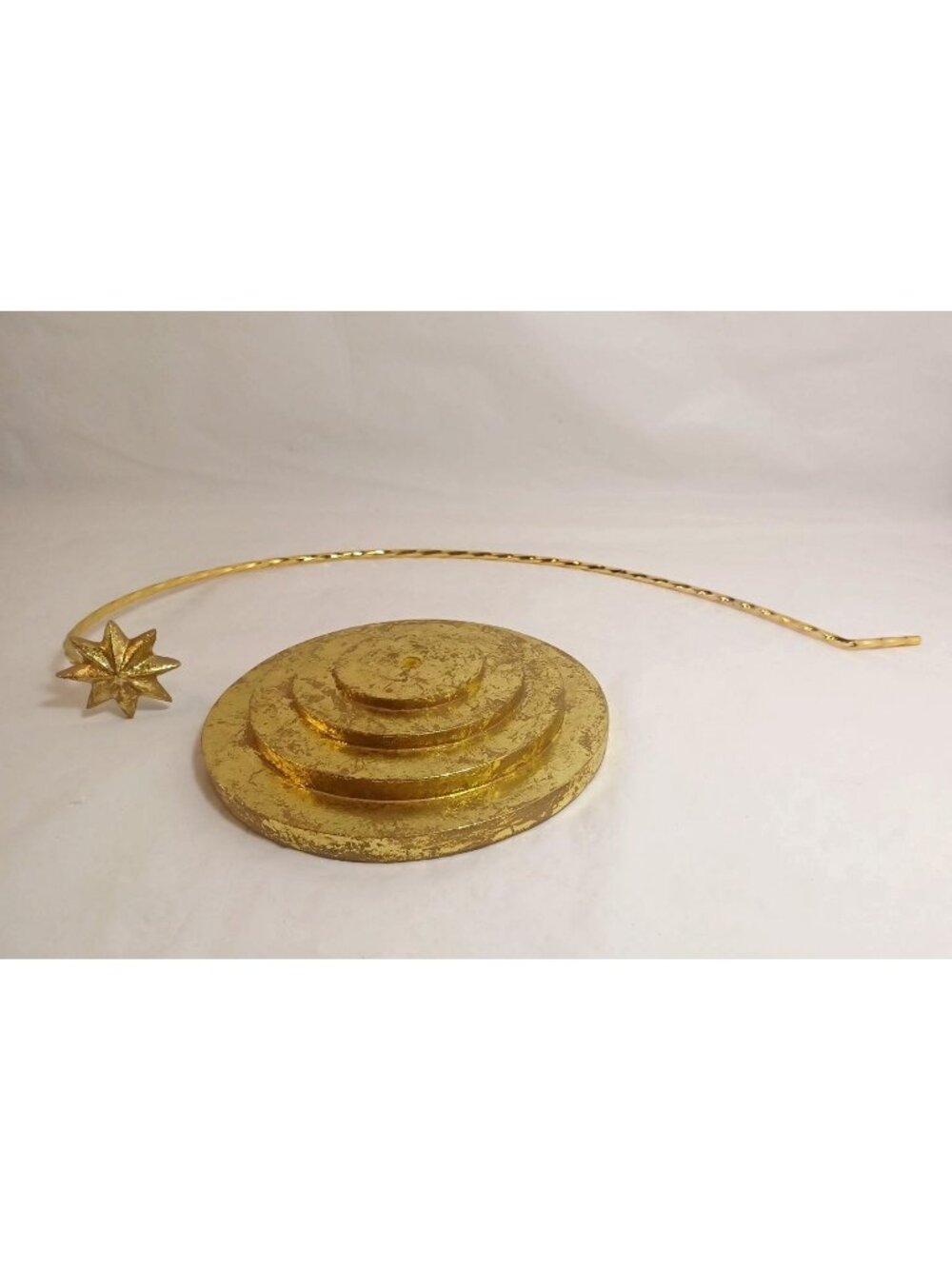 Christopher Radko Christmas Ornament Stand Deco Starlight Gold Display Hanger - Picture 13 of 13